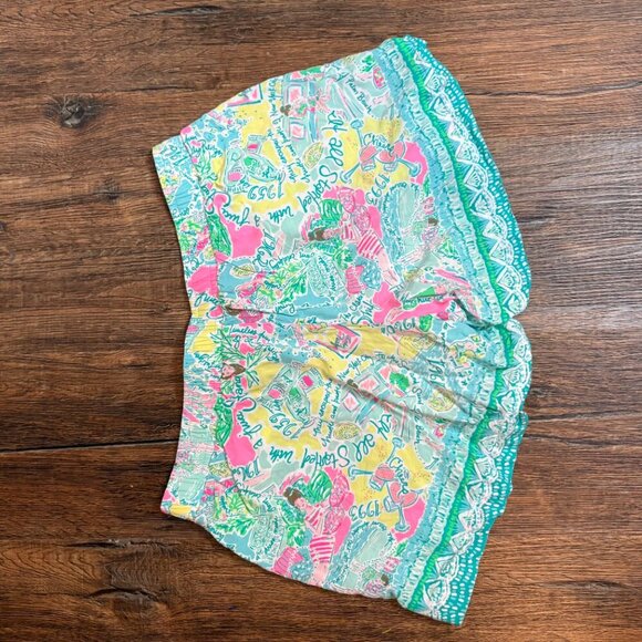Lilly Pulitzer Katia Shorts Multi Pop Up in The Beginning - Picture 3 of 5